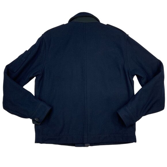 Polo 67 Jeans Ralph Lauren Mens Retro Special Military Wool Jacket M Blue Fall - Picture 2 of 12